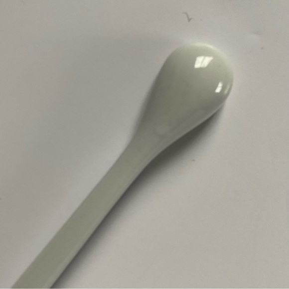 St. Dalfour Porcelain Spoon Blue White Jam Condiment Sugar 7.25" French Pottery - Picture 8 of 13